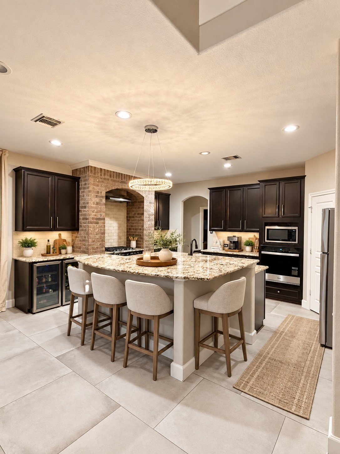 Kitchen - Virtually staged using AI. Furniture and dcor shown are digitally added.