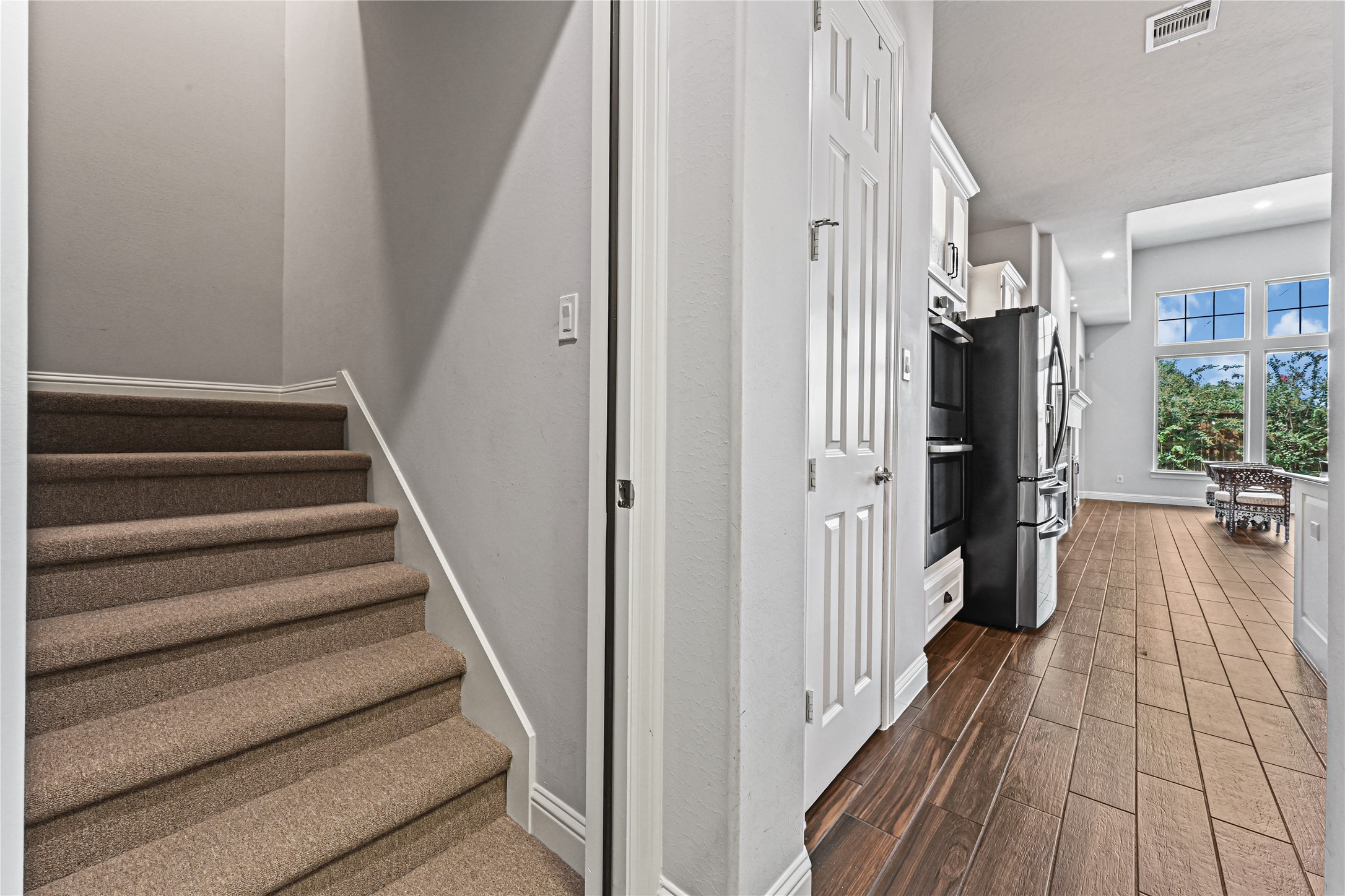 Open the door and discover even more! Head up the stairway to another amazing space that adds even more versatility to this custom-built home. Just when you think youve seen it all, theres still more waiting upstairs!