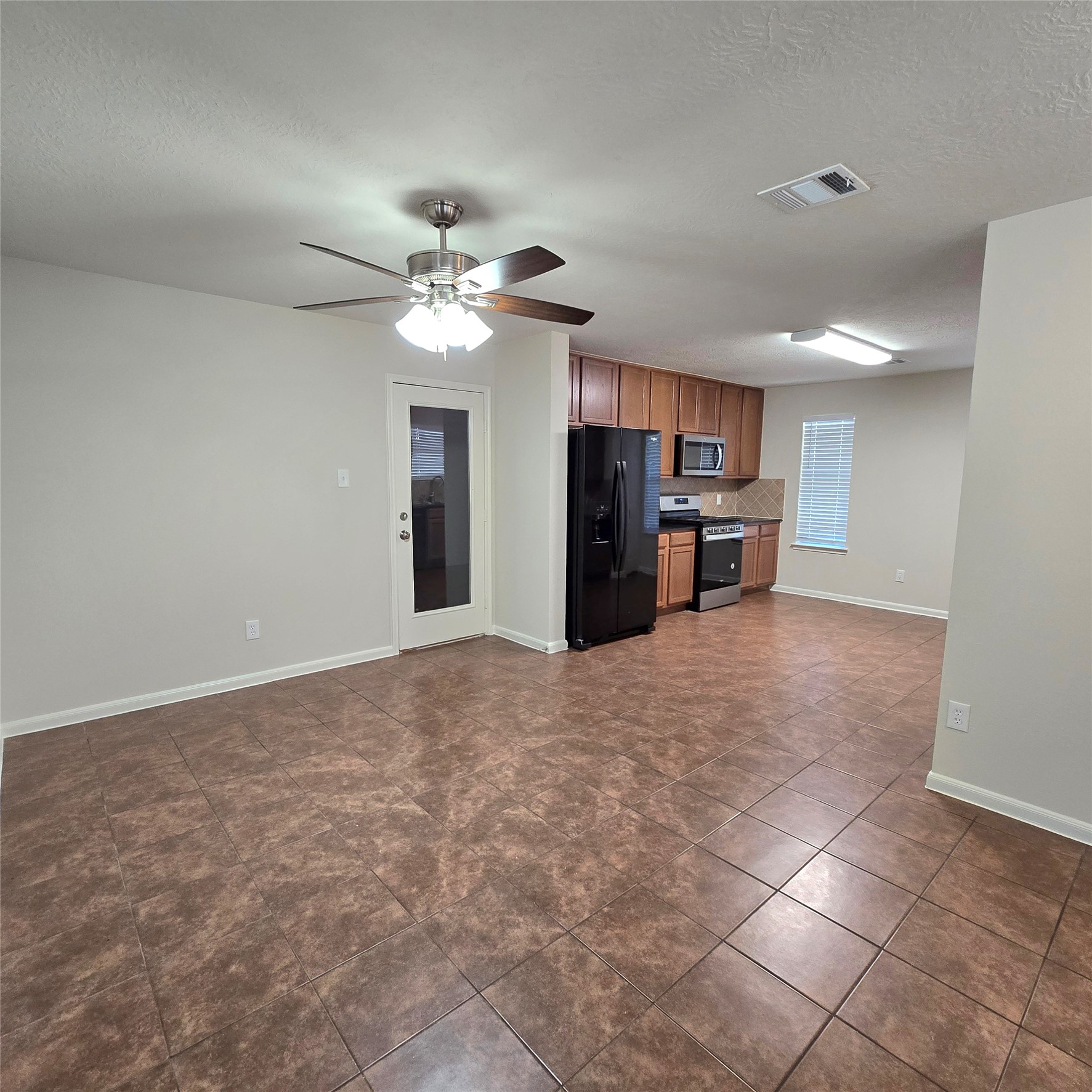 Dining area opens to kitchen