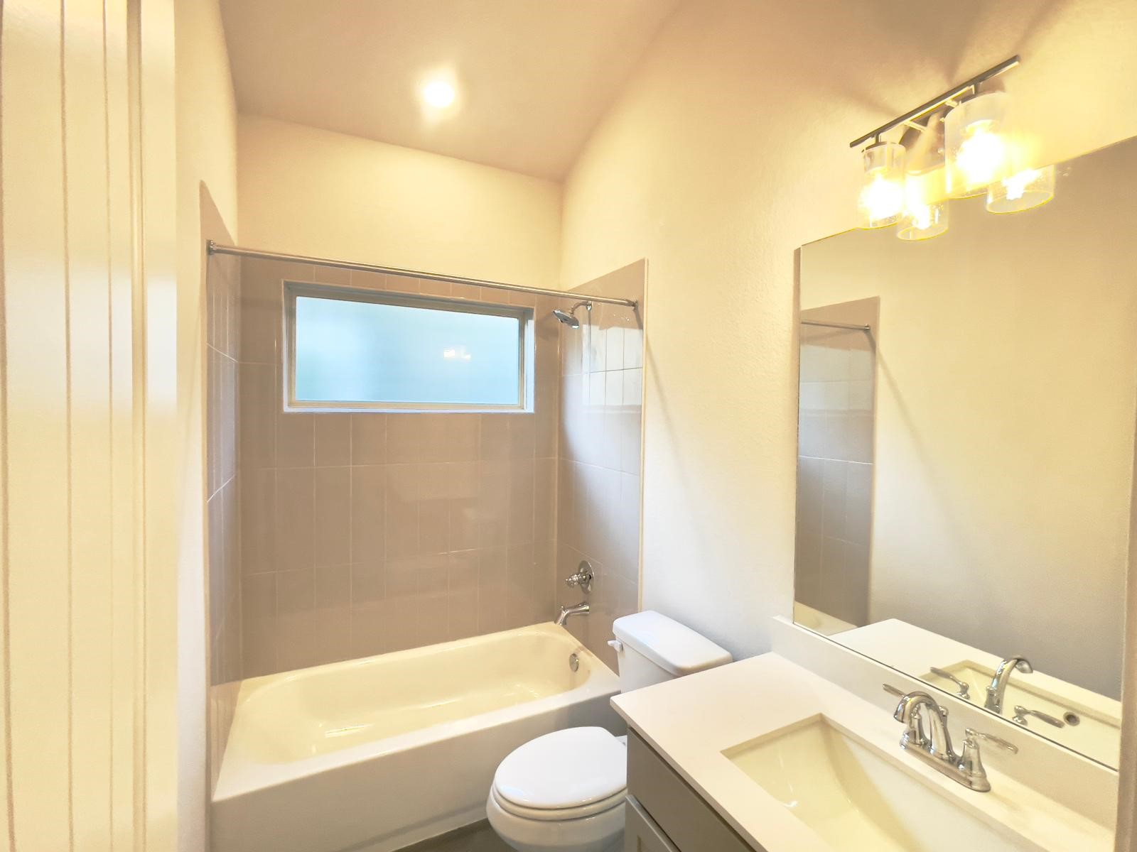 Hallway bathroom