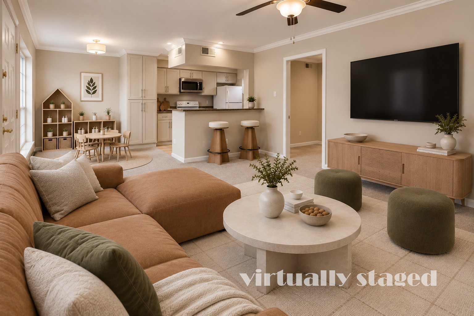 Family Room & Kitchen