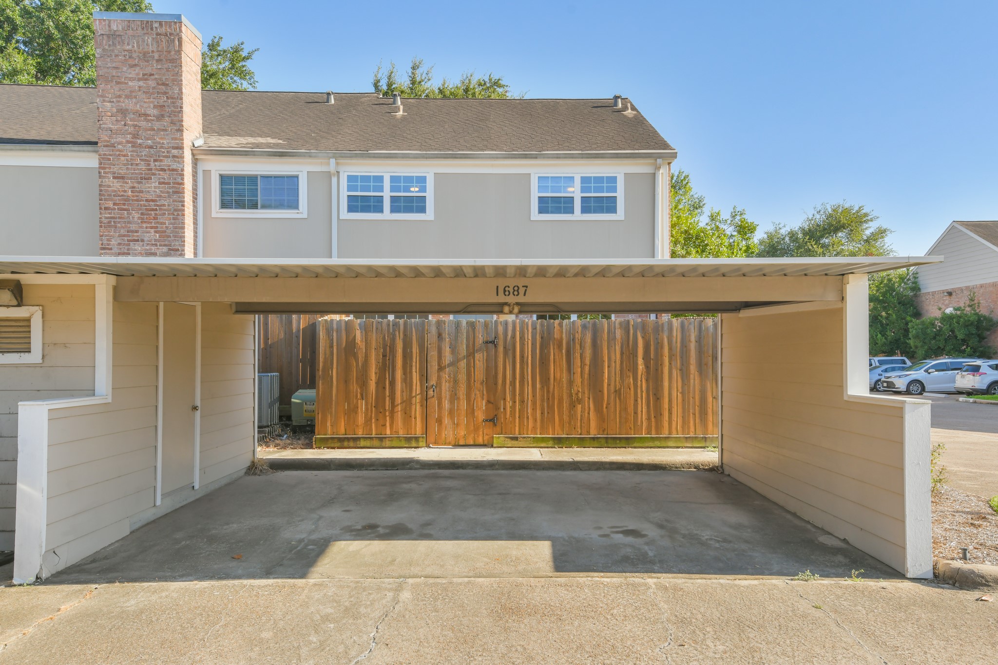 Back Entrance/ Carport