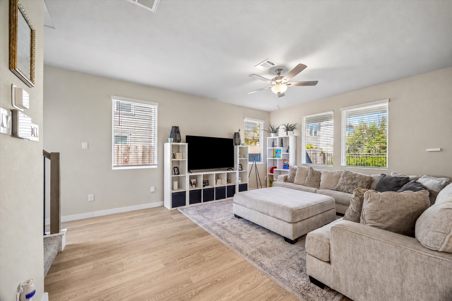 Spacious gathering area provides an ideal setting for entertaining friends, relaxing after a busy day, or spending quality time at home.