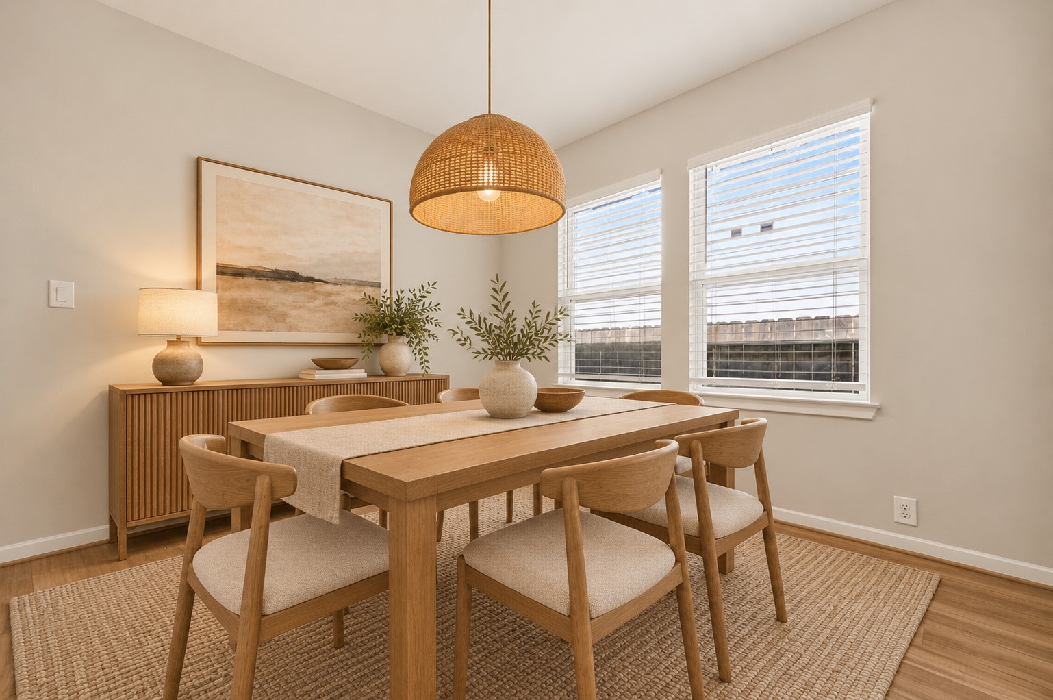 AI Staging Dining Room