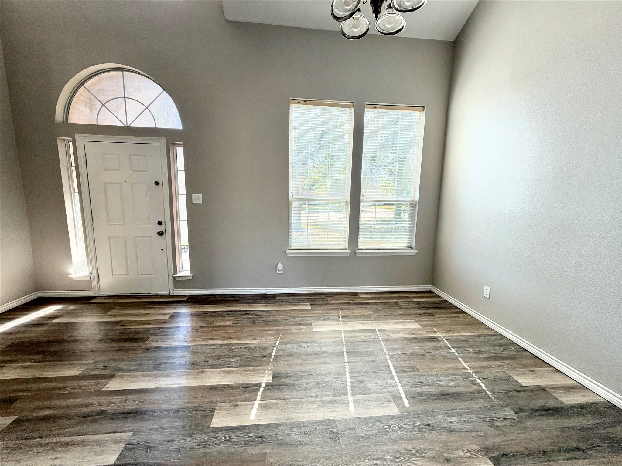 Plenty of natural lighting, and just look at this brand new flooring, it is stunning!