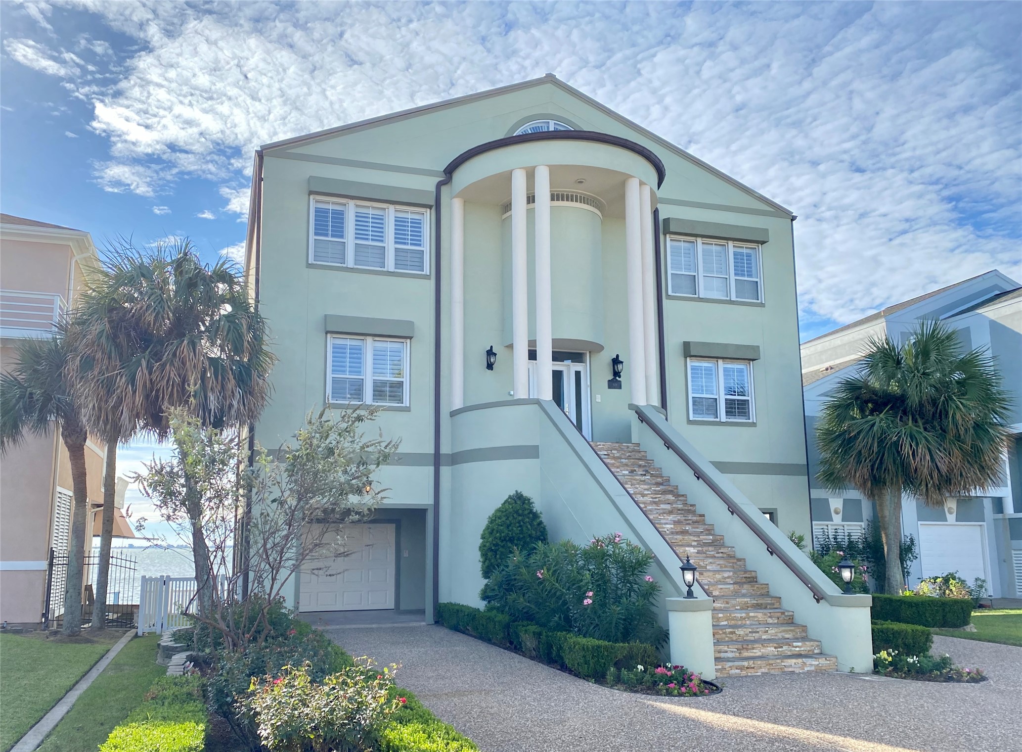 One of the most majestic homes on Tiki Island.  Must see to believe.