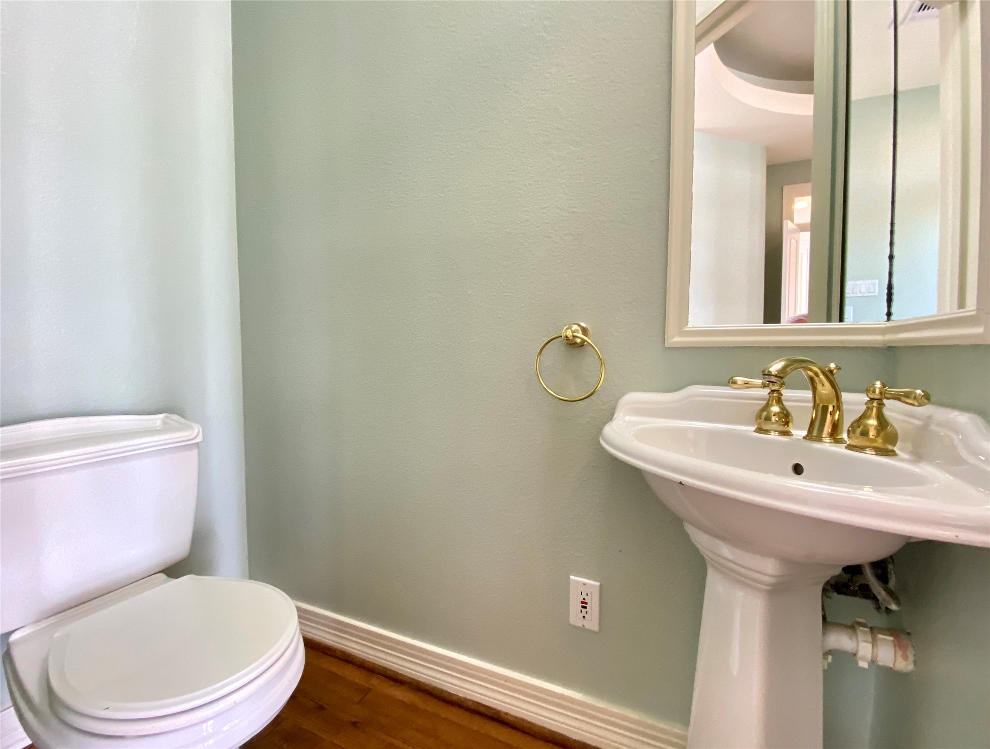 Powder room on the mail floor.