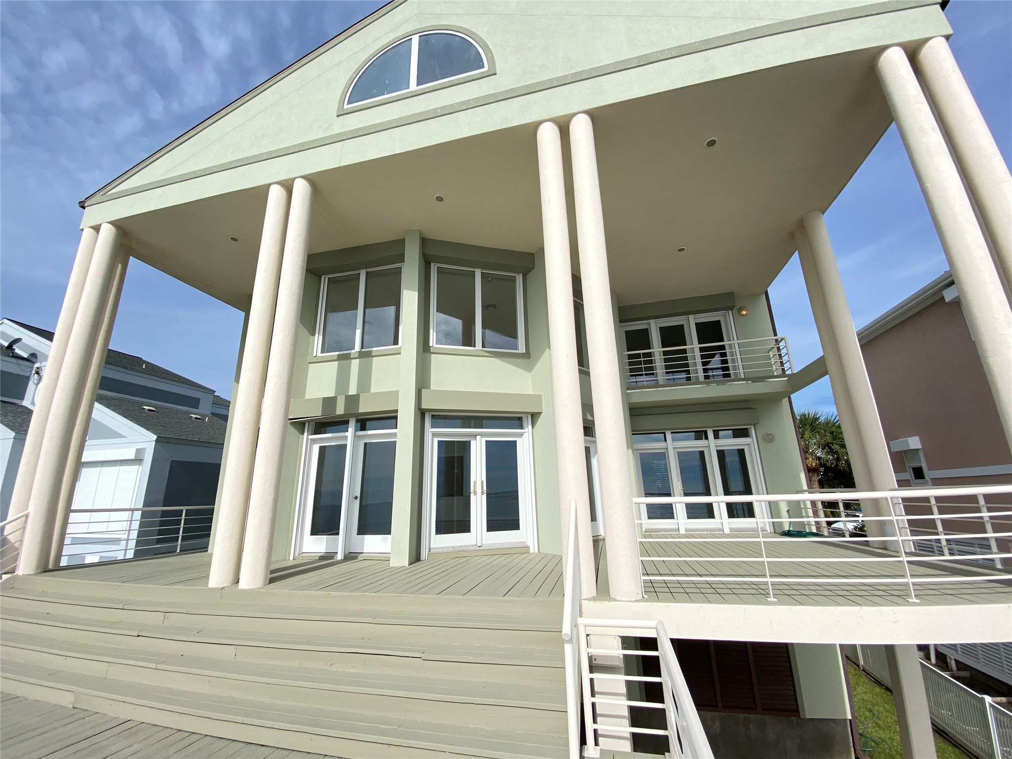 This covered space is an awesome space to entertain with bay breezes.