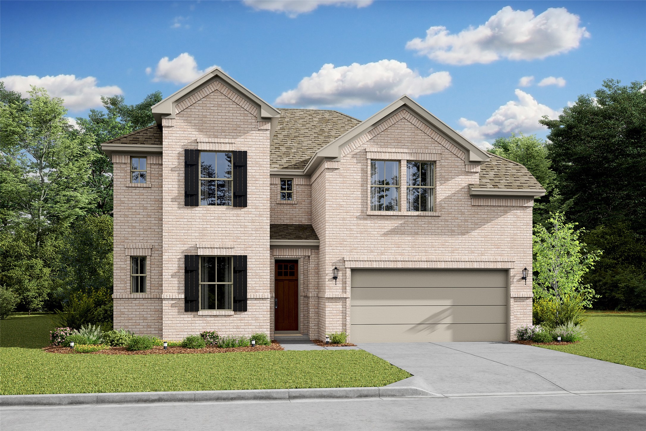 Gorgeous Tuscaloosa home design by K. Hovnanian Homes with elevation RA in amazing Grand Magnolia. (*Artist rendering used for illustration purposes only.)