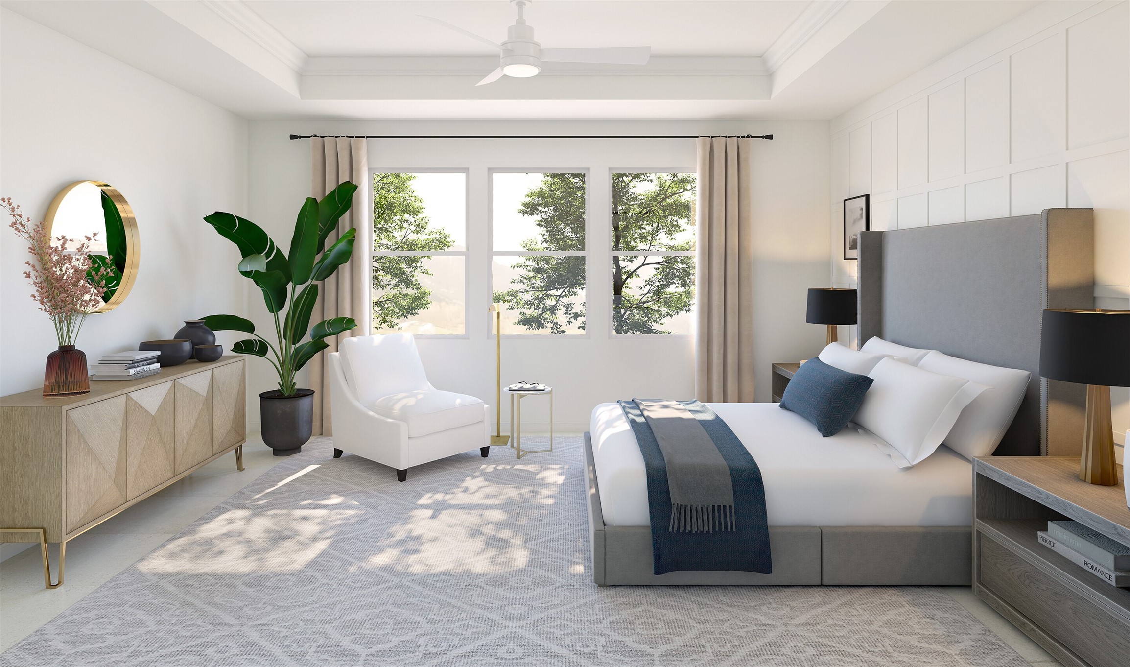 Private primary suite (*Artist rendering used for illustration purposes only. Colors/finishes may differ from the ones currently selected in the home.)