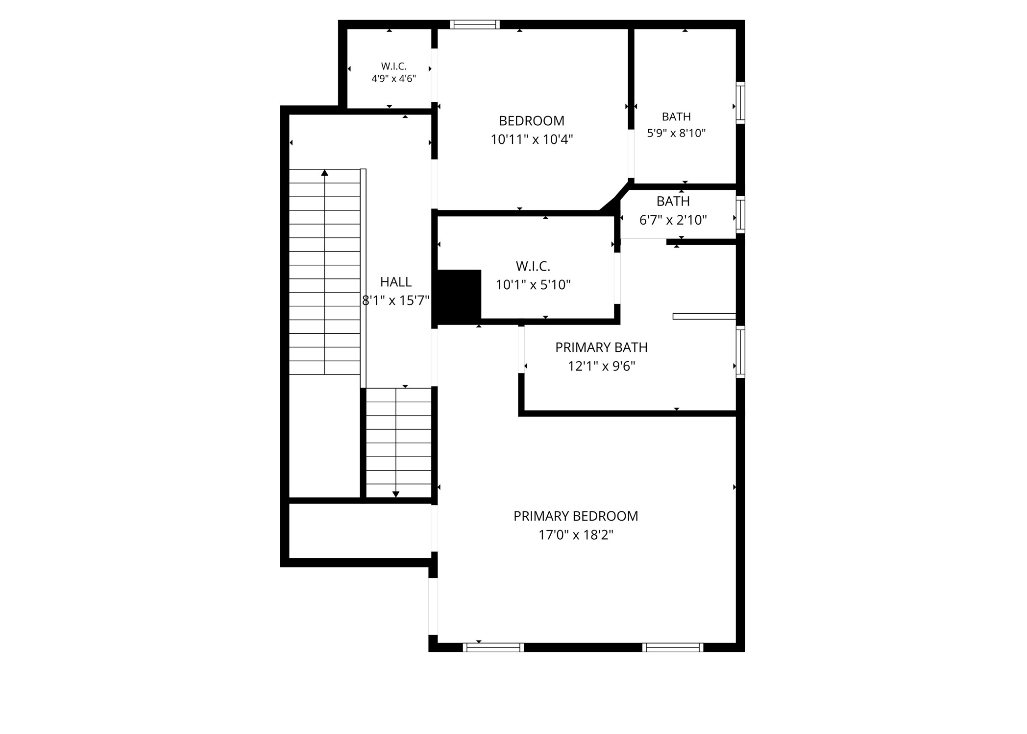 Third-floor floor plan