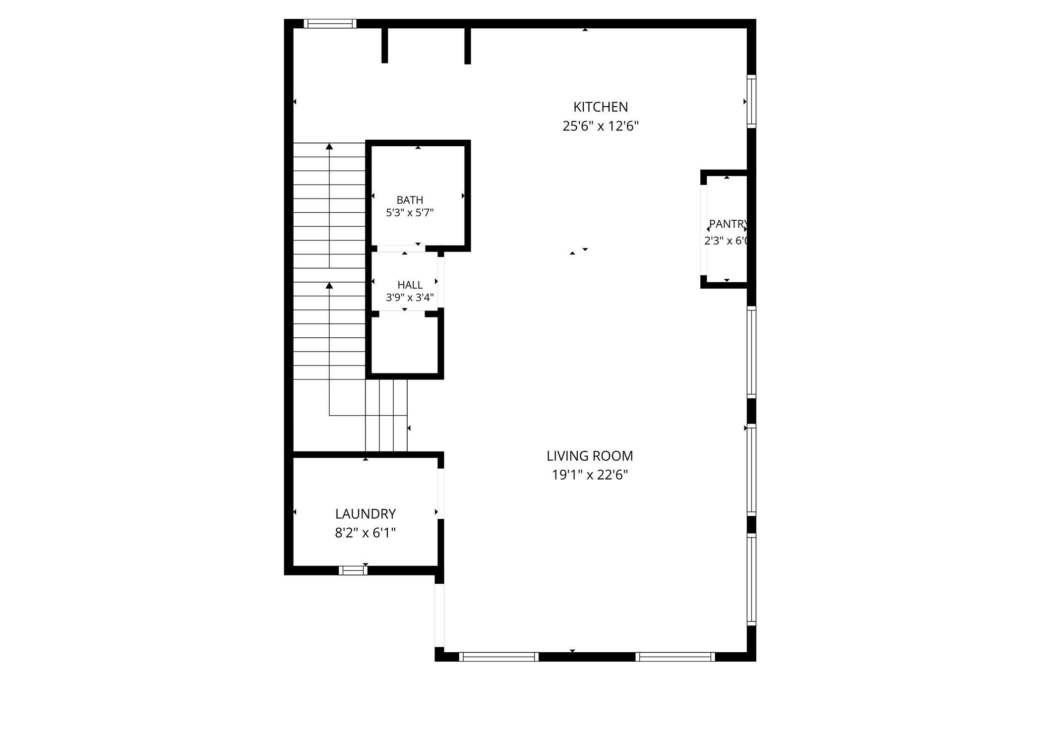 Second-floor floor plan
