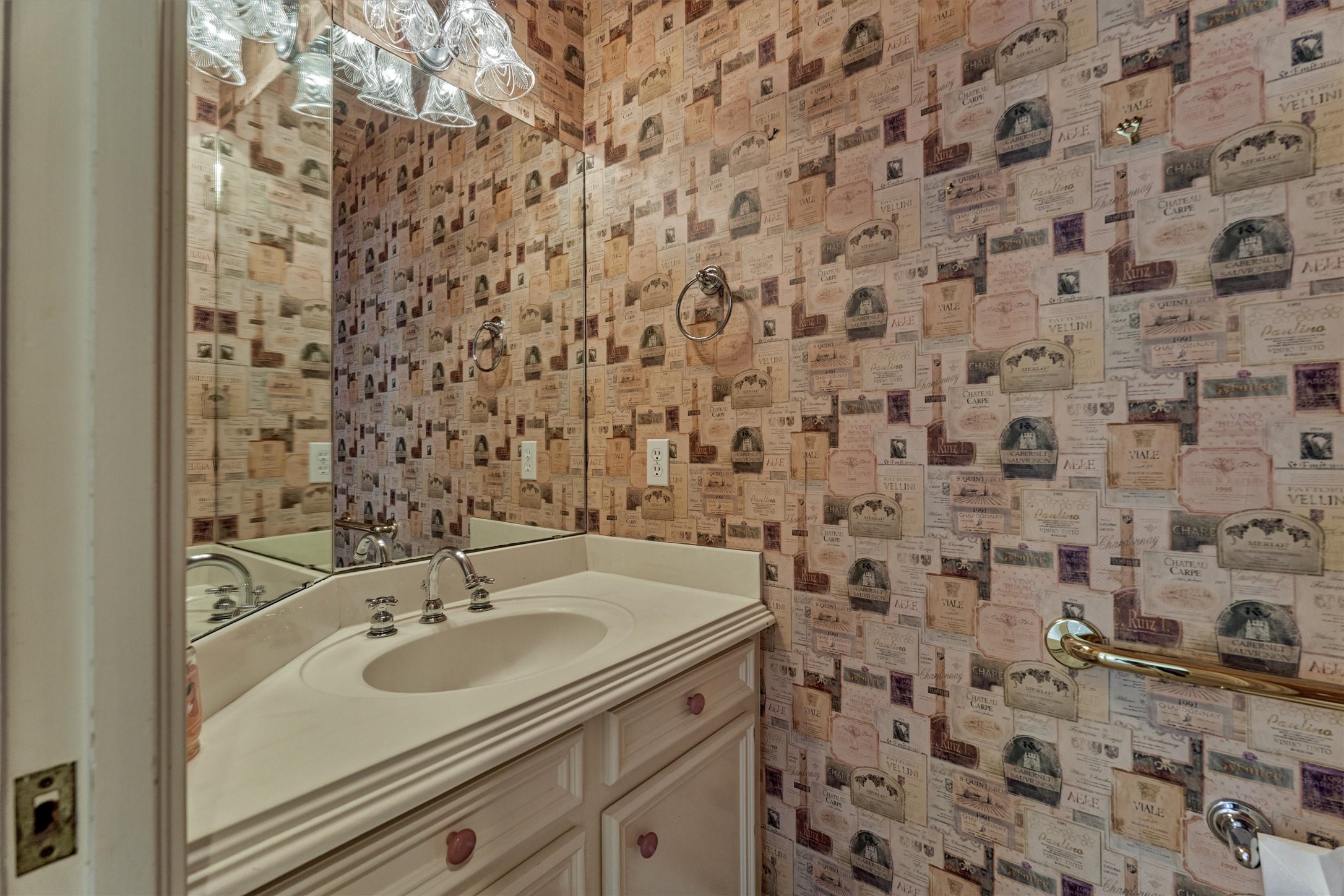 Second powder room, located downstairs with access to the family room, sunporch or garage.