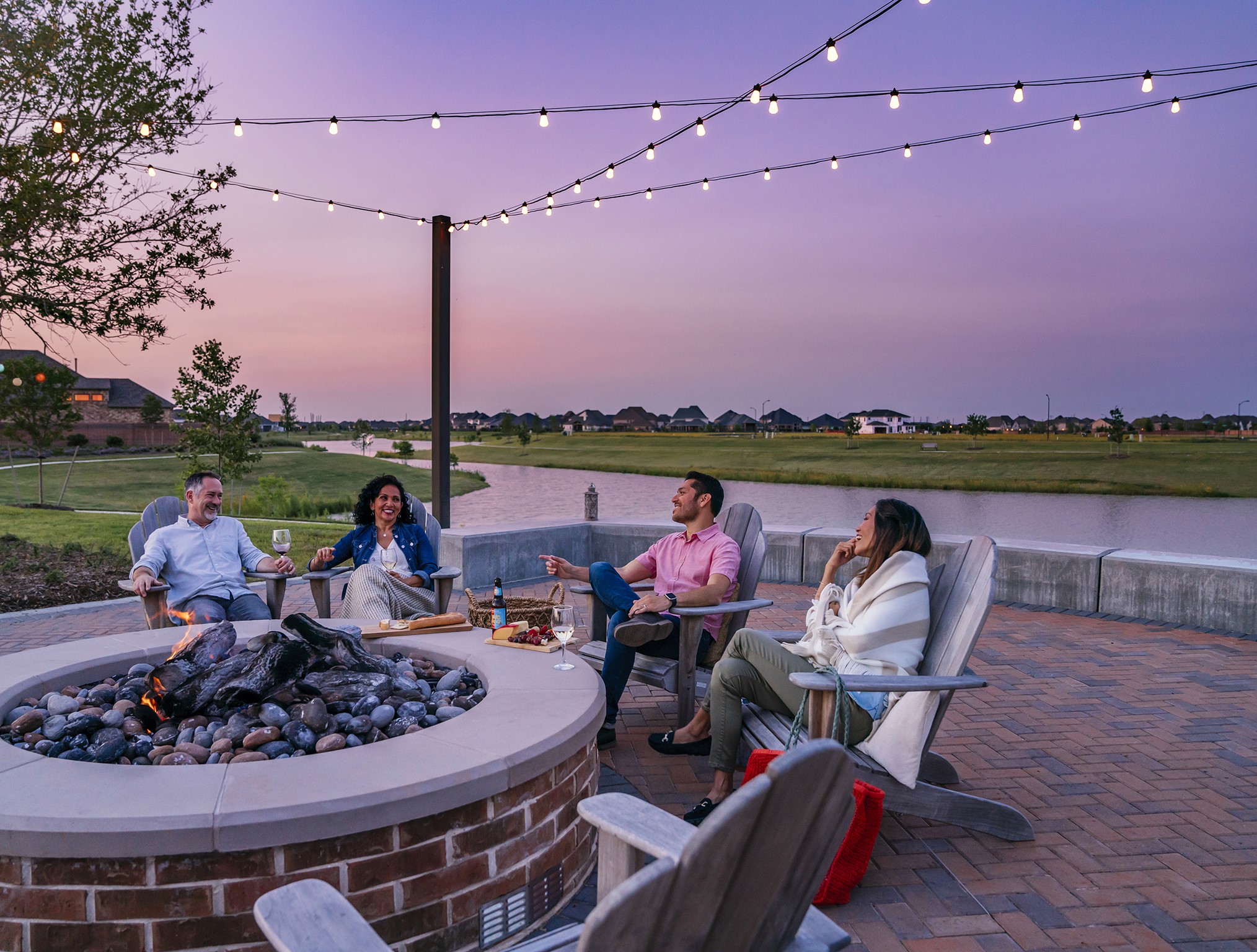 Firepits throughout the community.