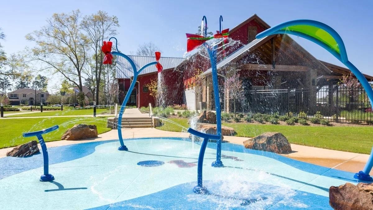 Experience endless fun and relaxation with this vibrant splash pad, perfect for creating joyful family memories right in your backyard oasis.