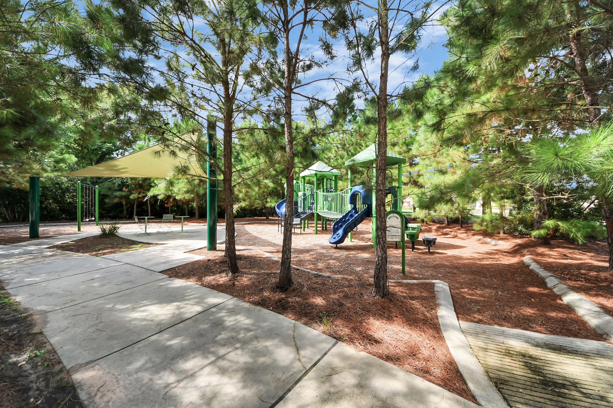 This playground is one of several found in this community and this one is a minute walk from the house.