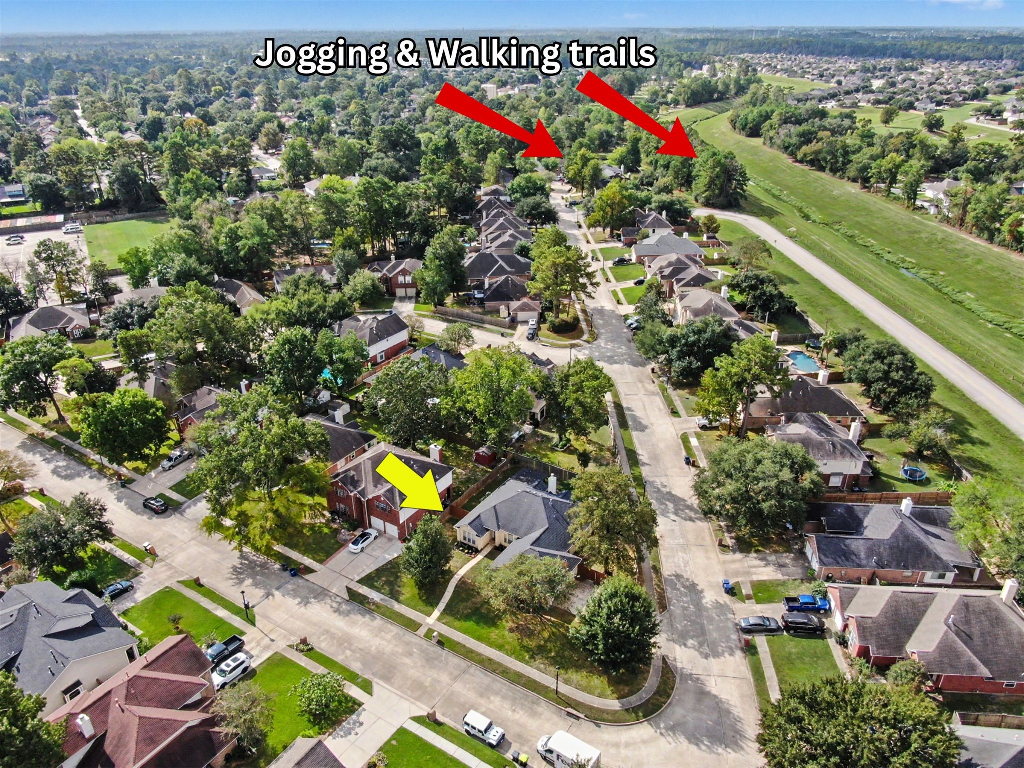 Trails just outside the community.