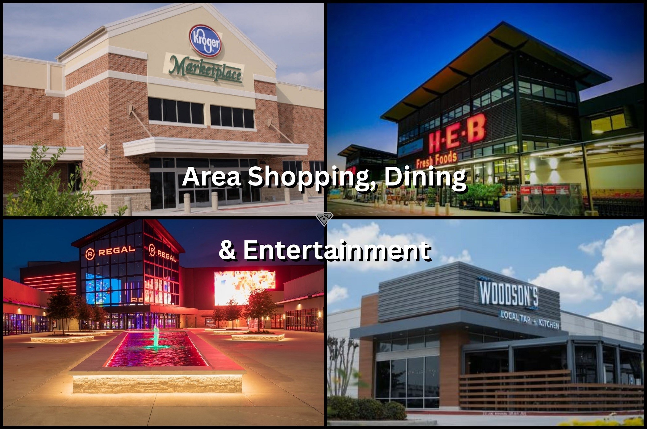 Great grocery options just outside the neighborhood.