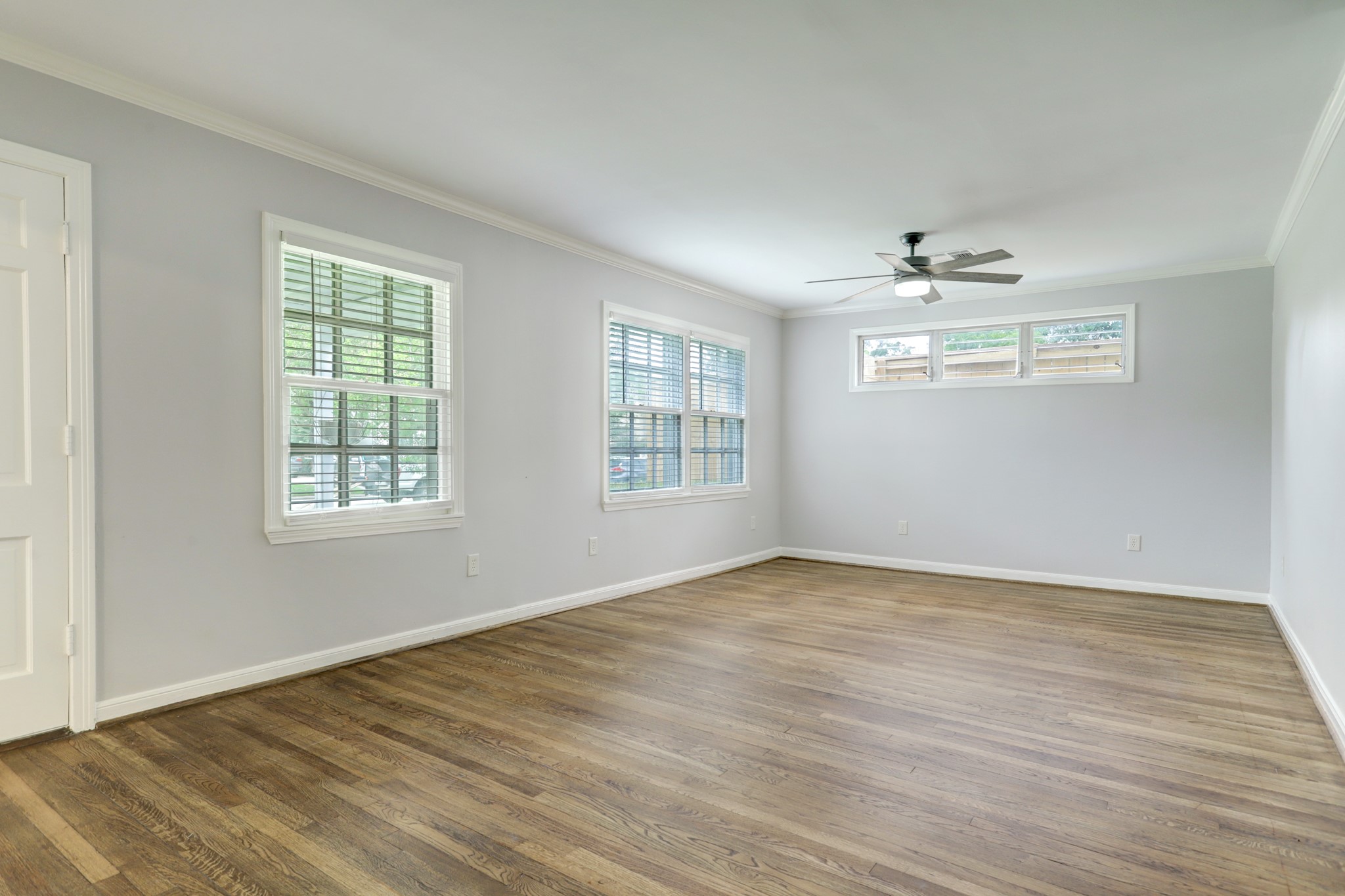 Living room filled with natural light