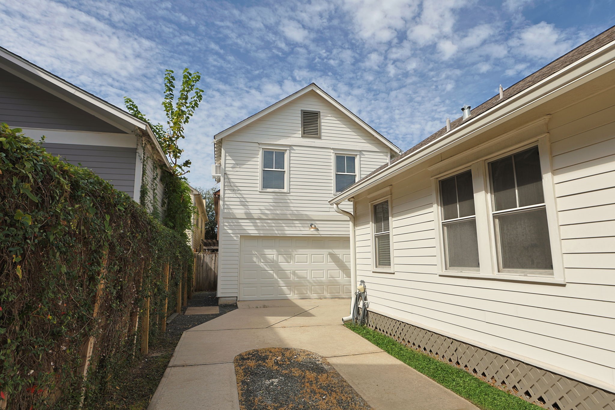 Two car garage plus and garage apartment!
