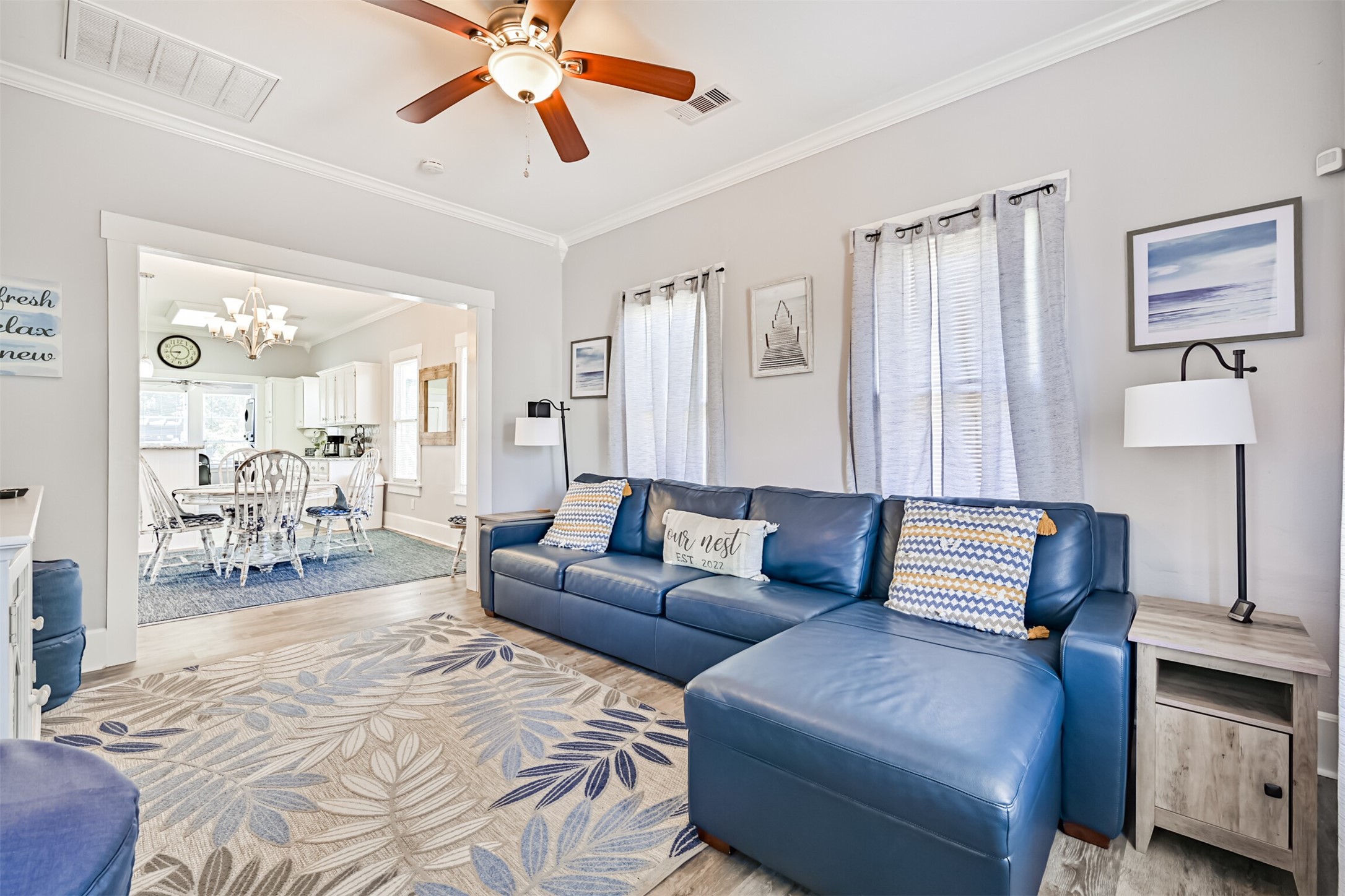 Open Flow for Entertaining with Party-Room to Spare! Isn't This Home So Lovely?! Note the Crown Molding and Details that make the Space Look Extra Special!