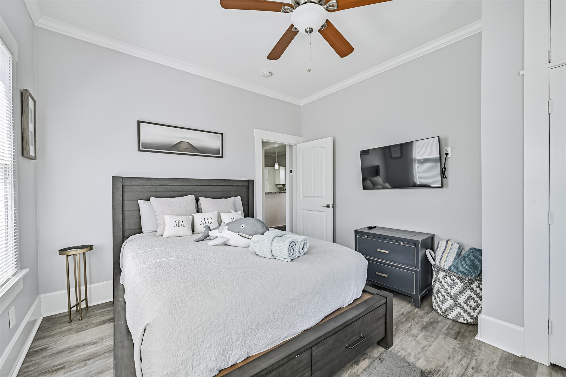Another View of the Front Bedroom - Note the Pretty Floors Throughout the Home!