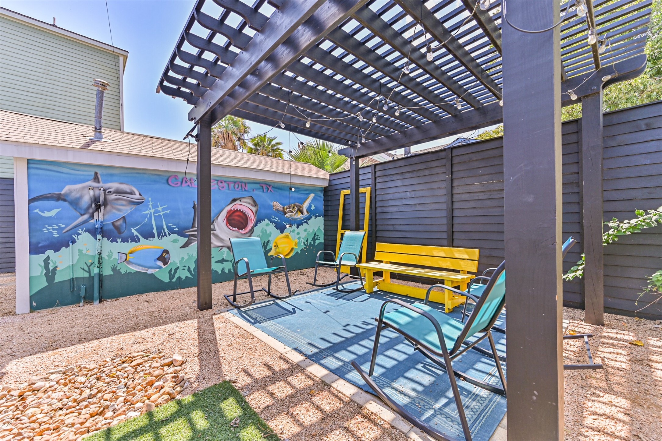 An Underwater Sea Adventure Mural for Your Backyard - A Fun Reminder that You Are Living Large on the Island!