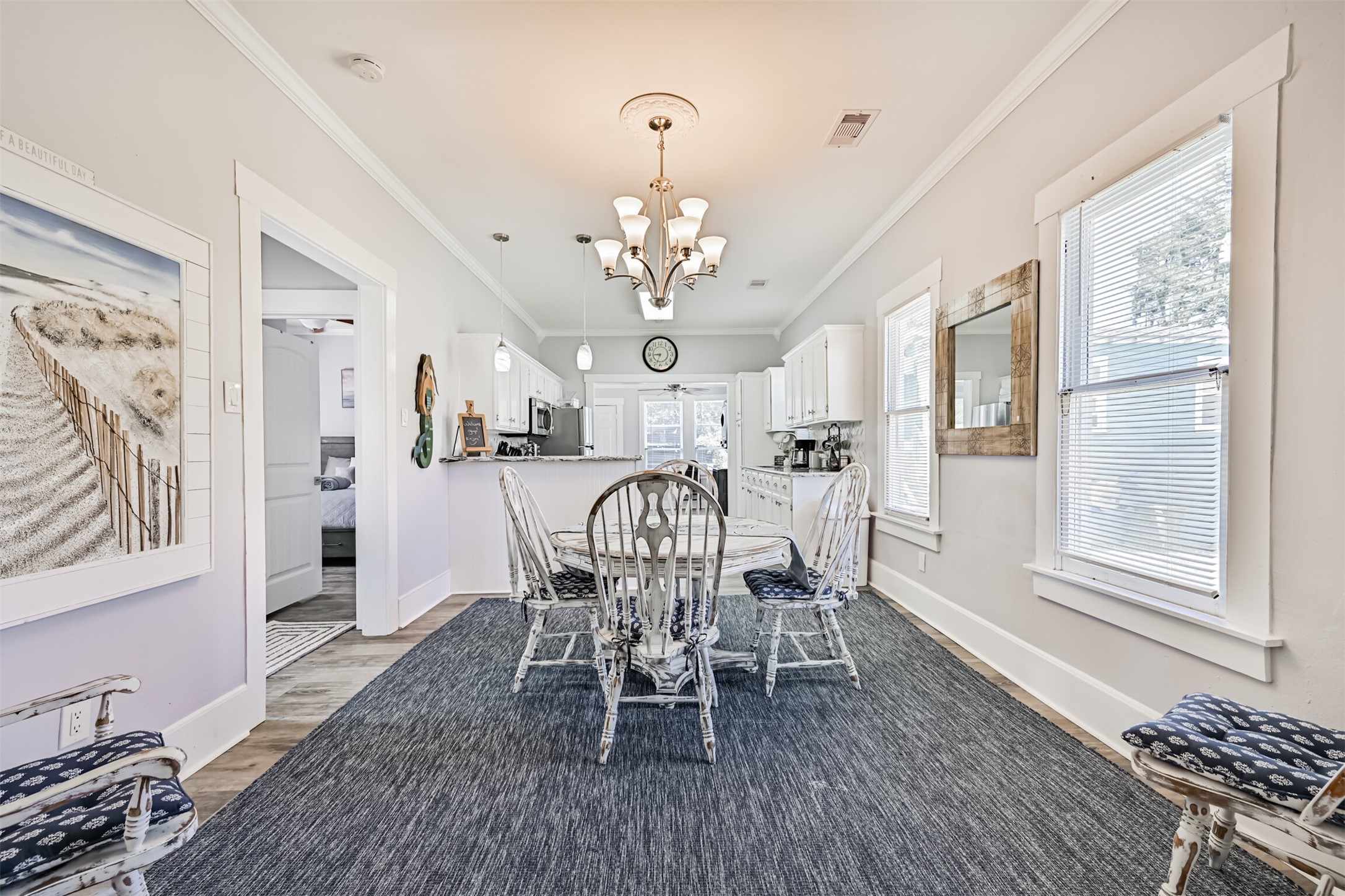 Great Dining Room Area with Extra Space to Spare! A Nice Flow into the Kitchen Area!