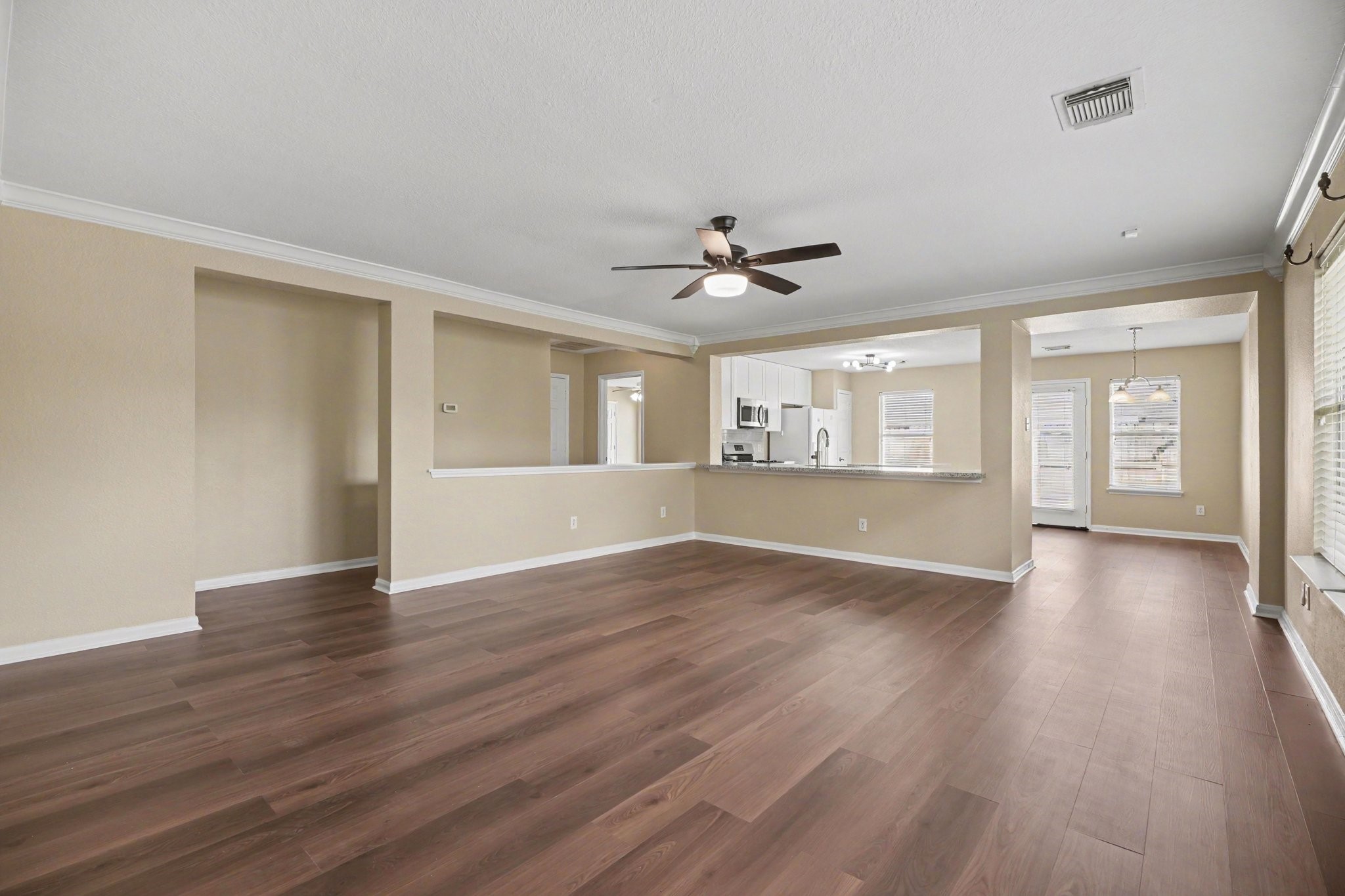 Welcome Home! Brand new floors in living room, kitchen and hallways!