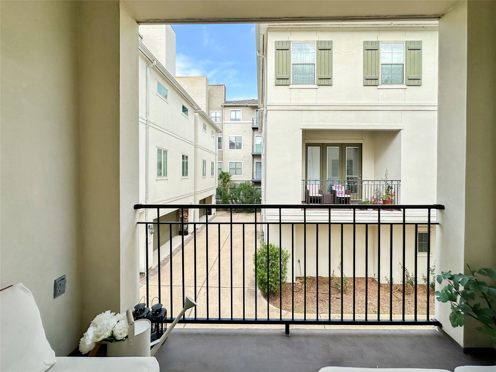 Balcony on second floor