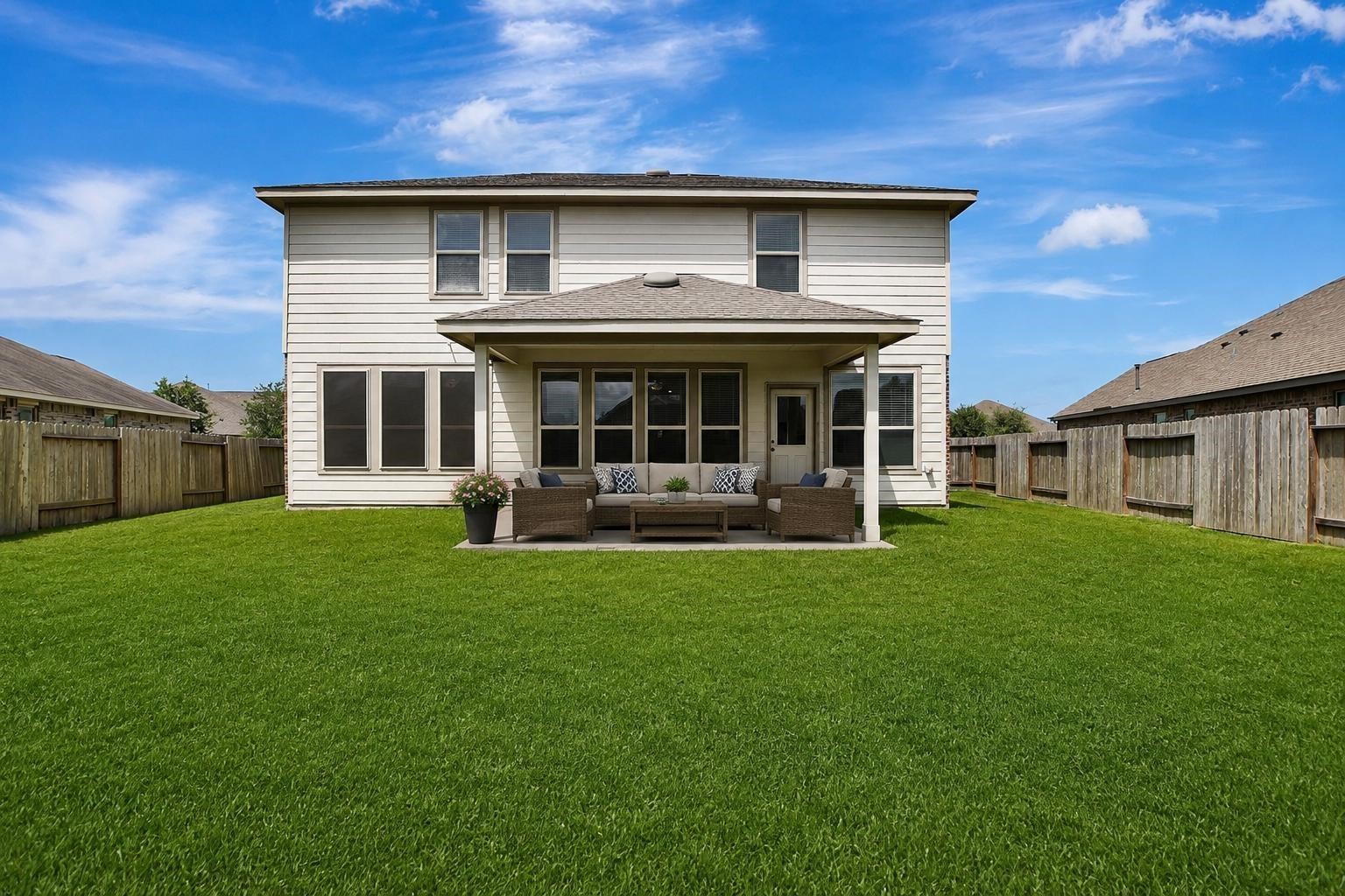 Virtually Staged Patio Set