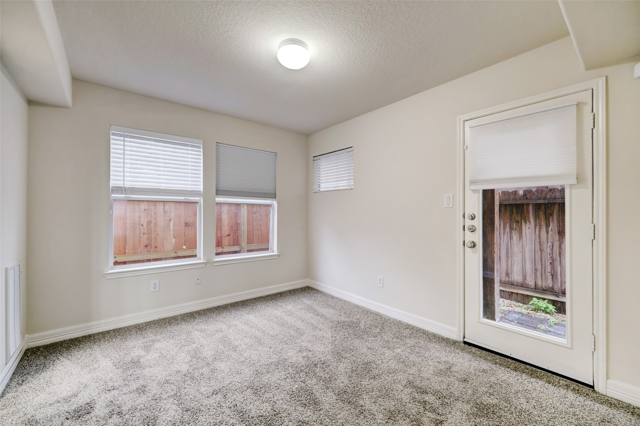 Bedroom #1 with an access to the courtyard