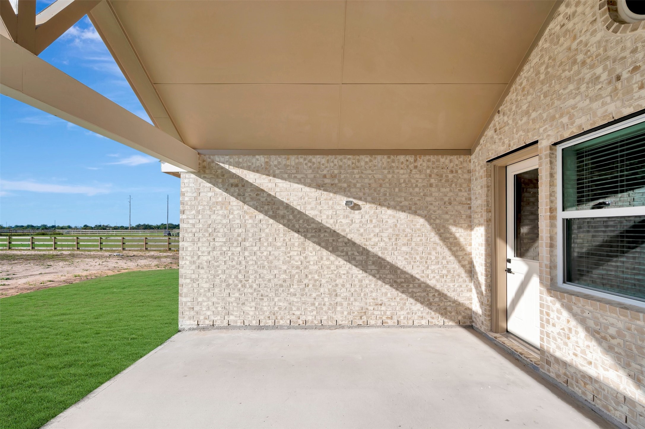Relax outdoors on the large covered patio