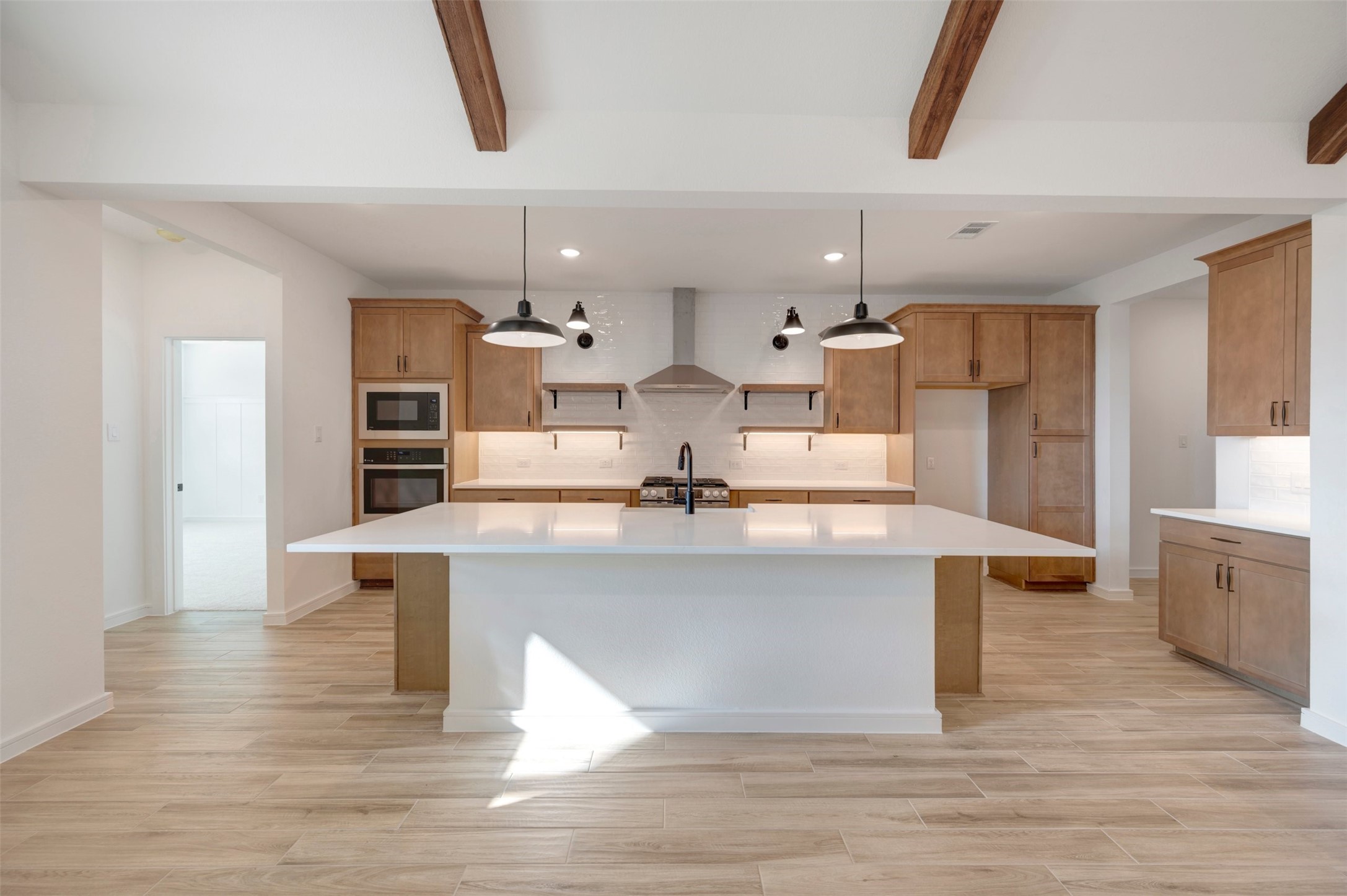 Gourmet island kitchen