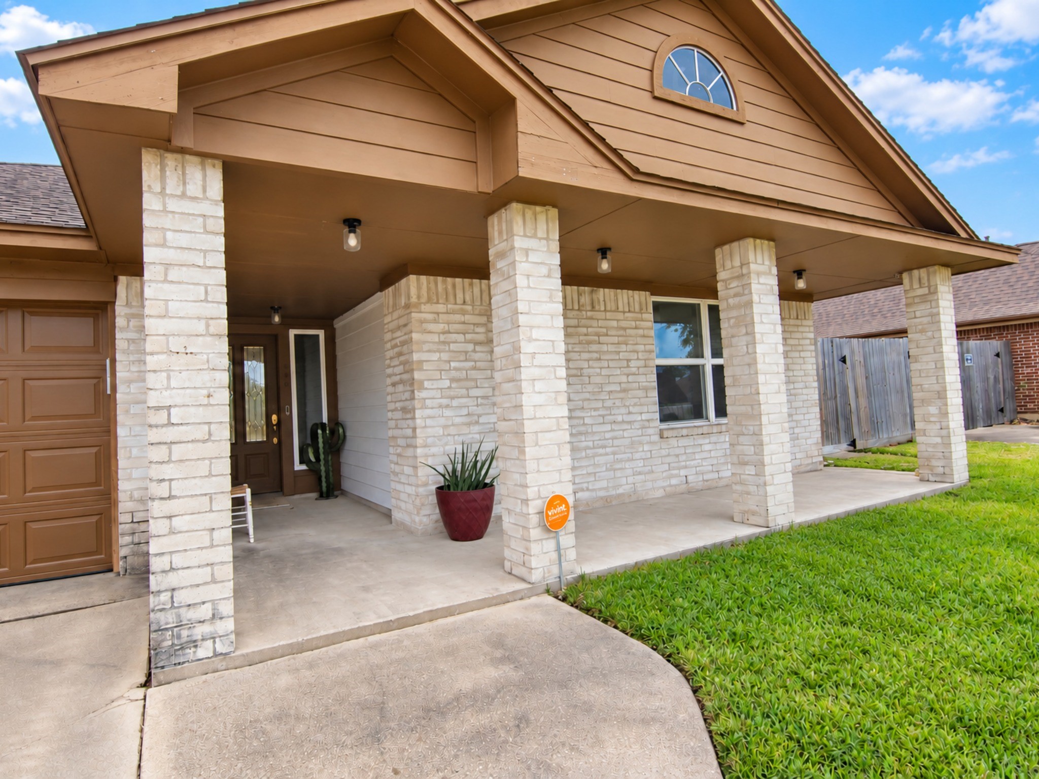Covered extended porch.