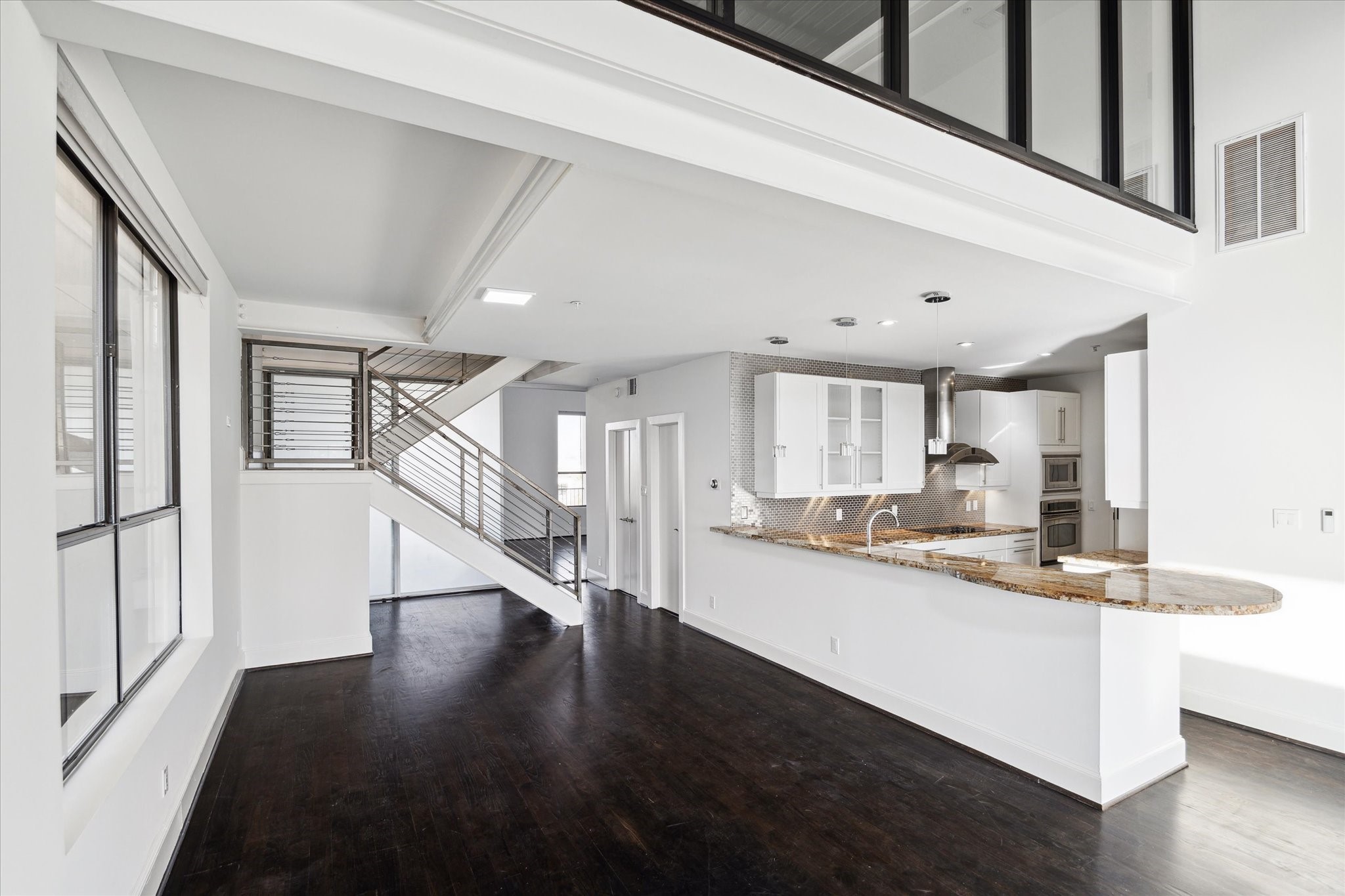 Open concept living/dining/kitchen