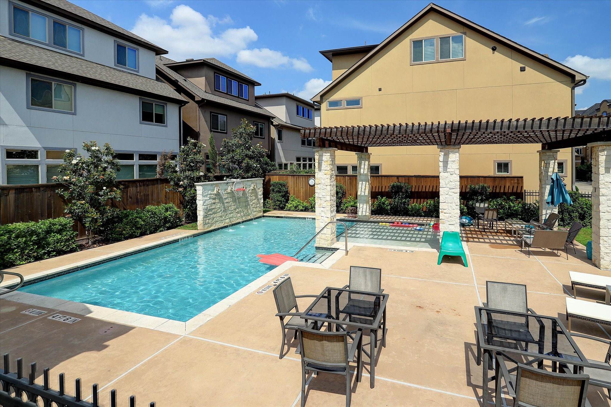 Fabulous community pool offers a wonderful amenity for Westview Manor residents! A rare feature in such a centrally located gated enclave, providing a lovely setting for swimming, relaxing & enjoying warm Houston days. Enjoy the benefits of a community pool without the responsibility of maintaining a private one!