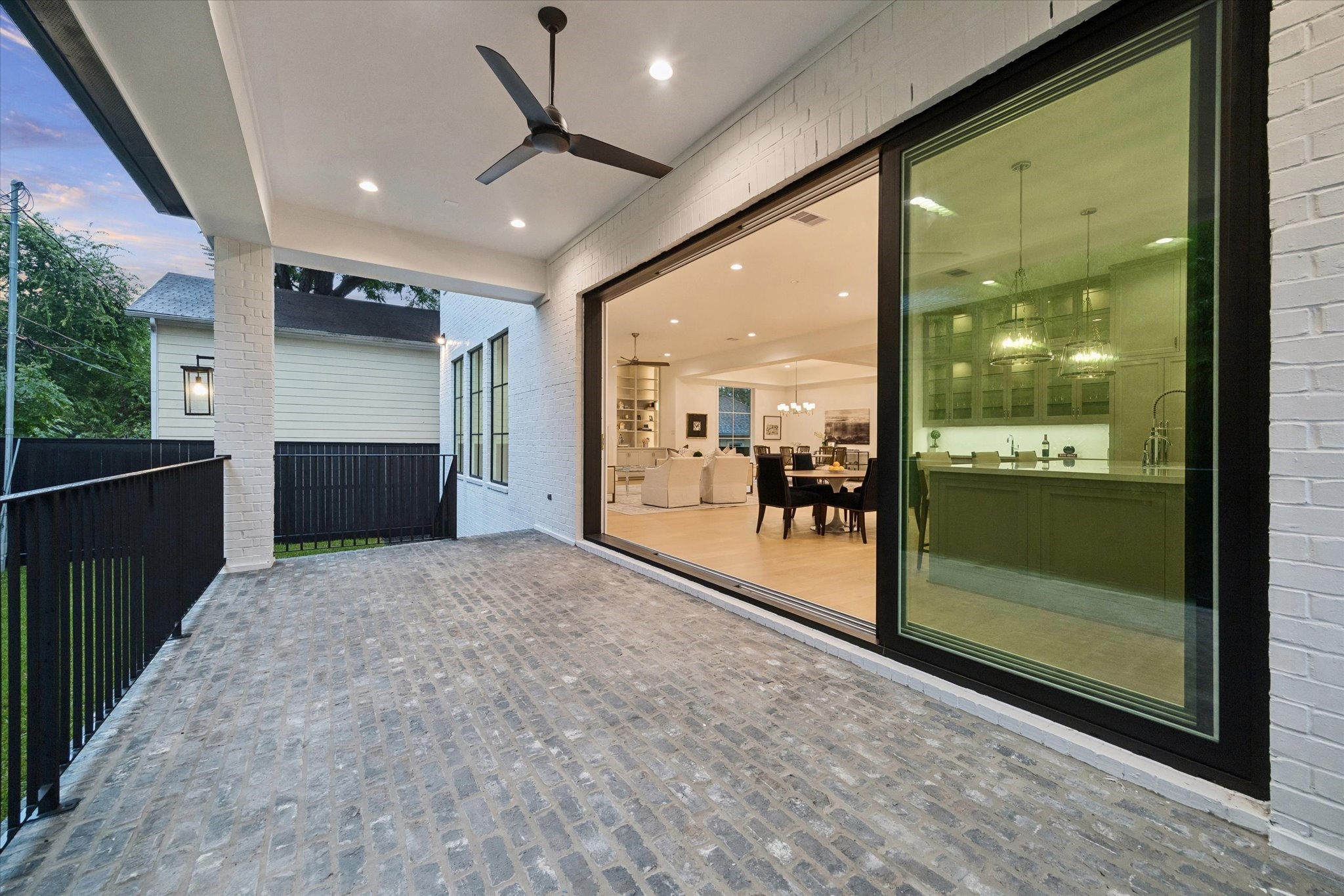Rear Lanai view with Multi-slider to create Indoor/Outdoor Experience