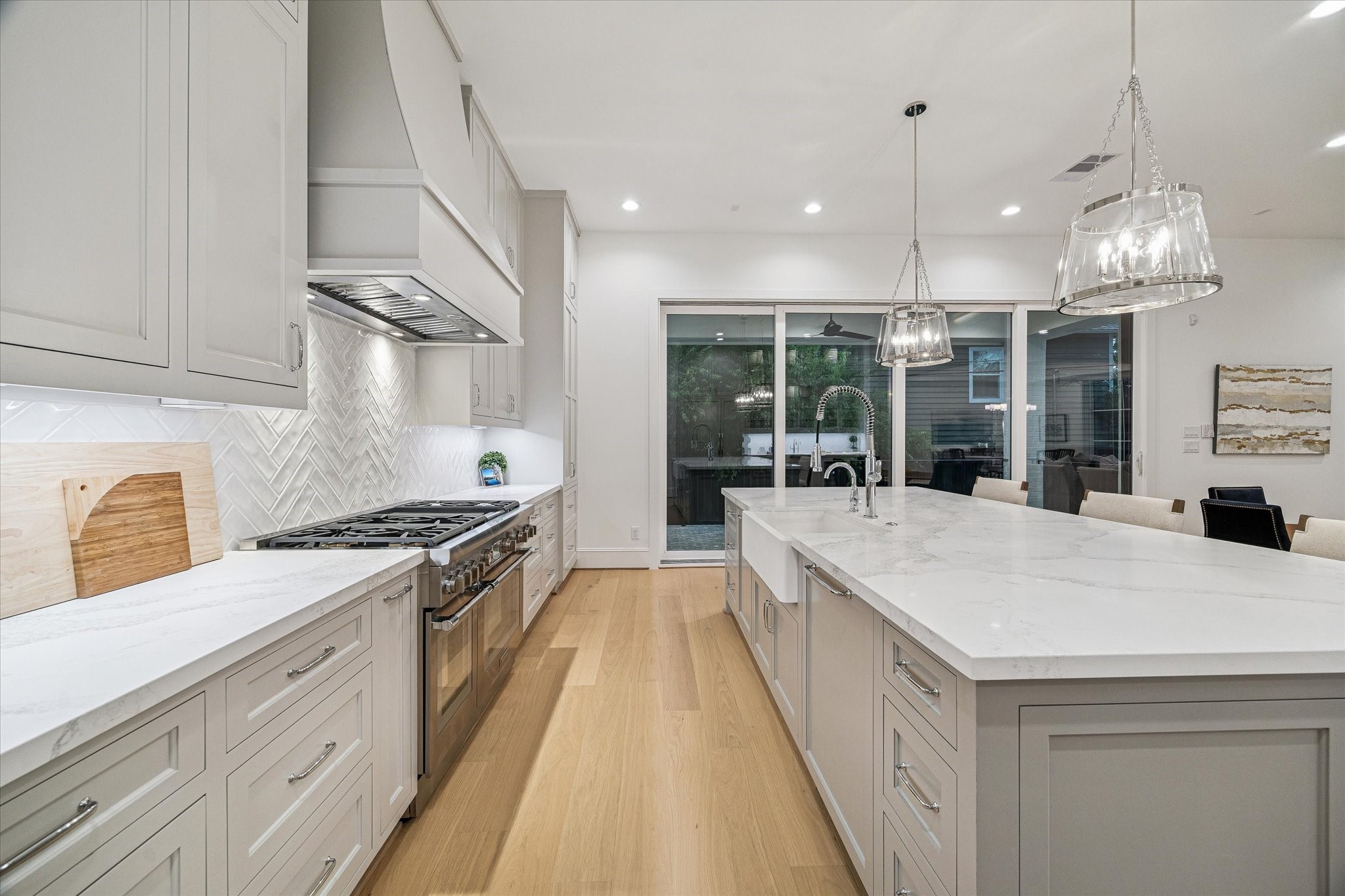 Kitchen View to Lanai Slider