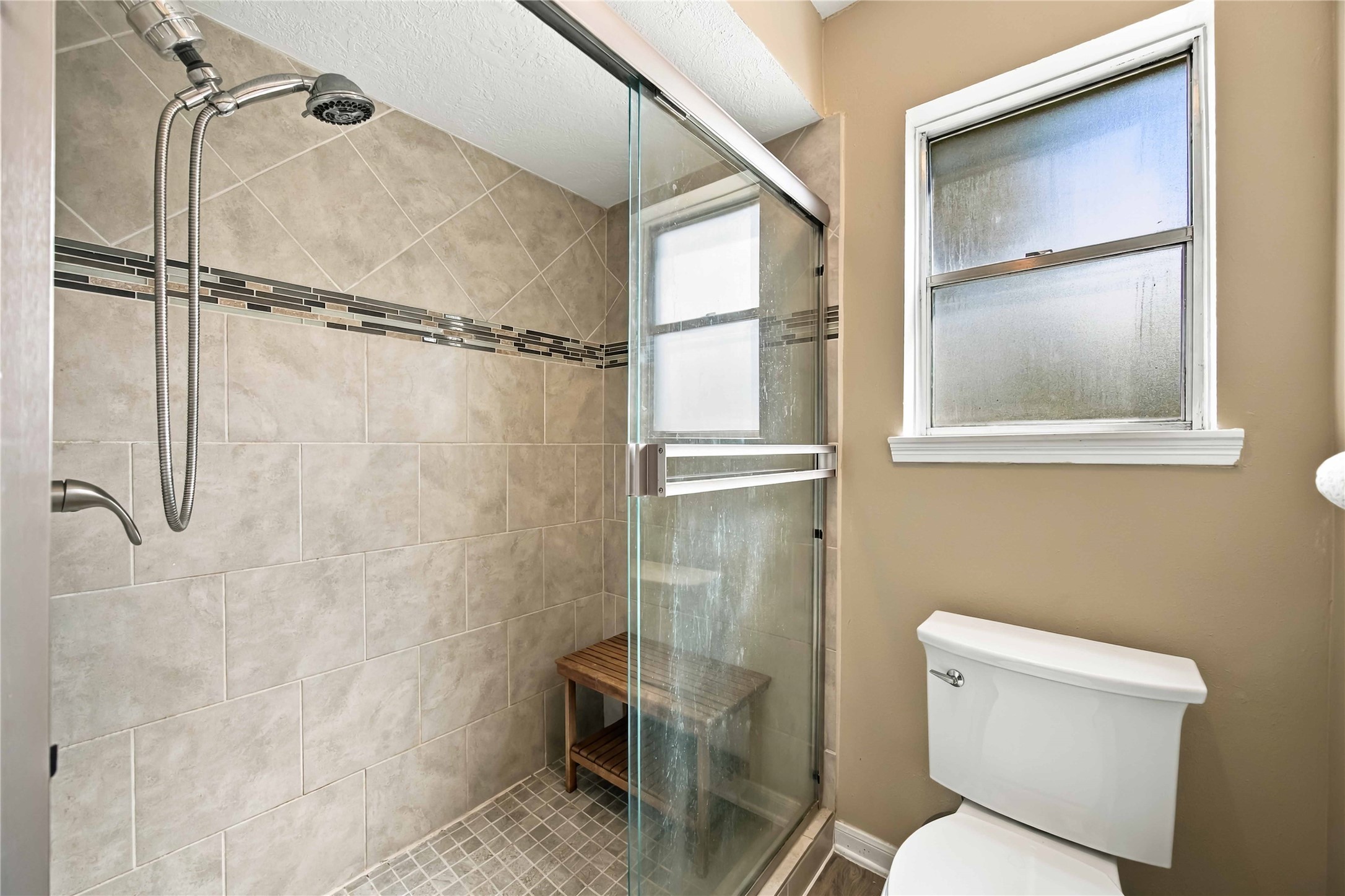 The Primary Bathroom has a separate shower as well as a tub/shower combo.