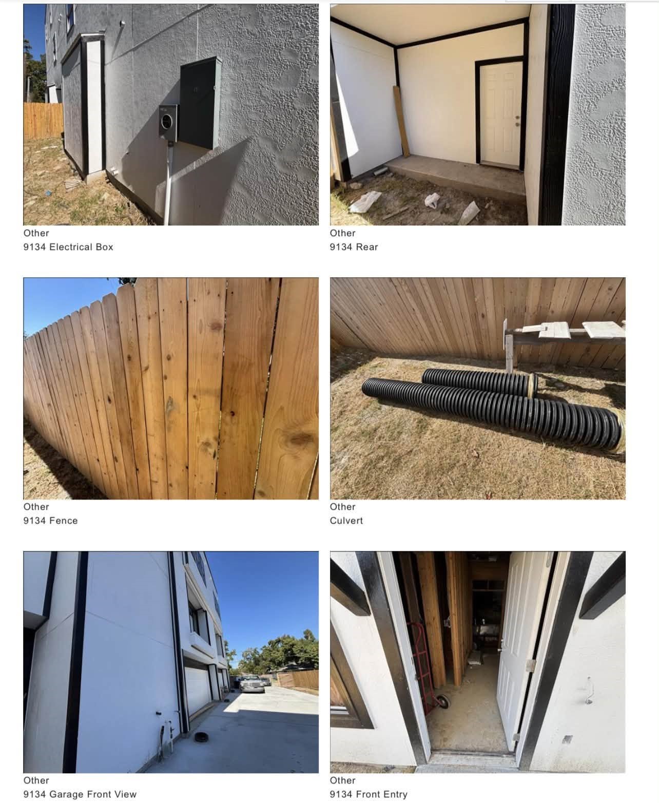 Infrastructure highlights including full electrical service setup, secure perimeter fencing, culvert drainage, and front entryway.