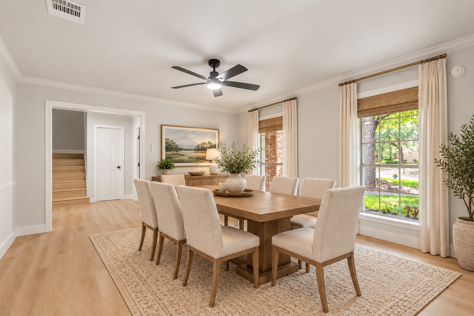 Virtually Staged Dining Room Virtually Staged Dining Room