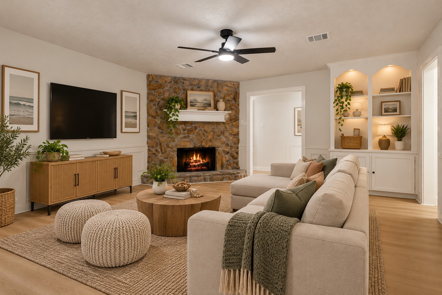 Virtually Staged game room