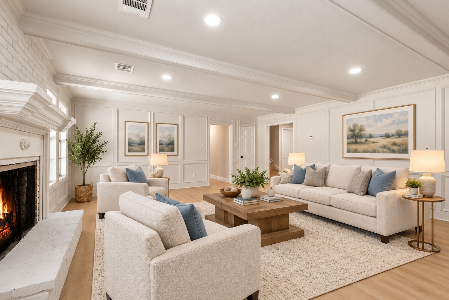 Virtually Staged Family Room Virtually Staged Family Room
