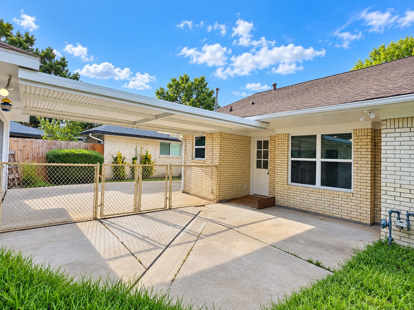 Generous backyard patio and covered outdoor area provide plenty of space to create your own outdoor retreat.