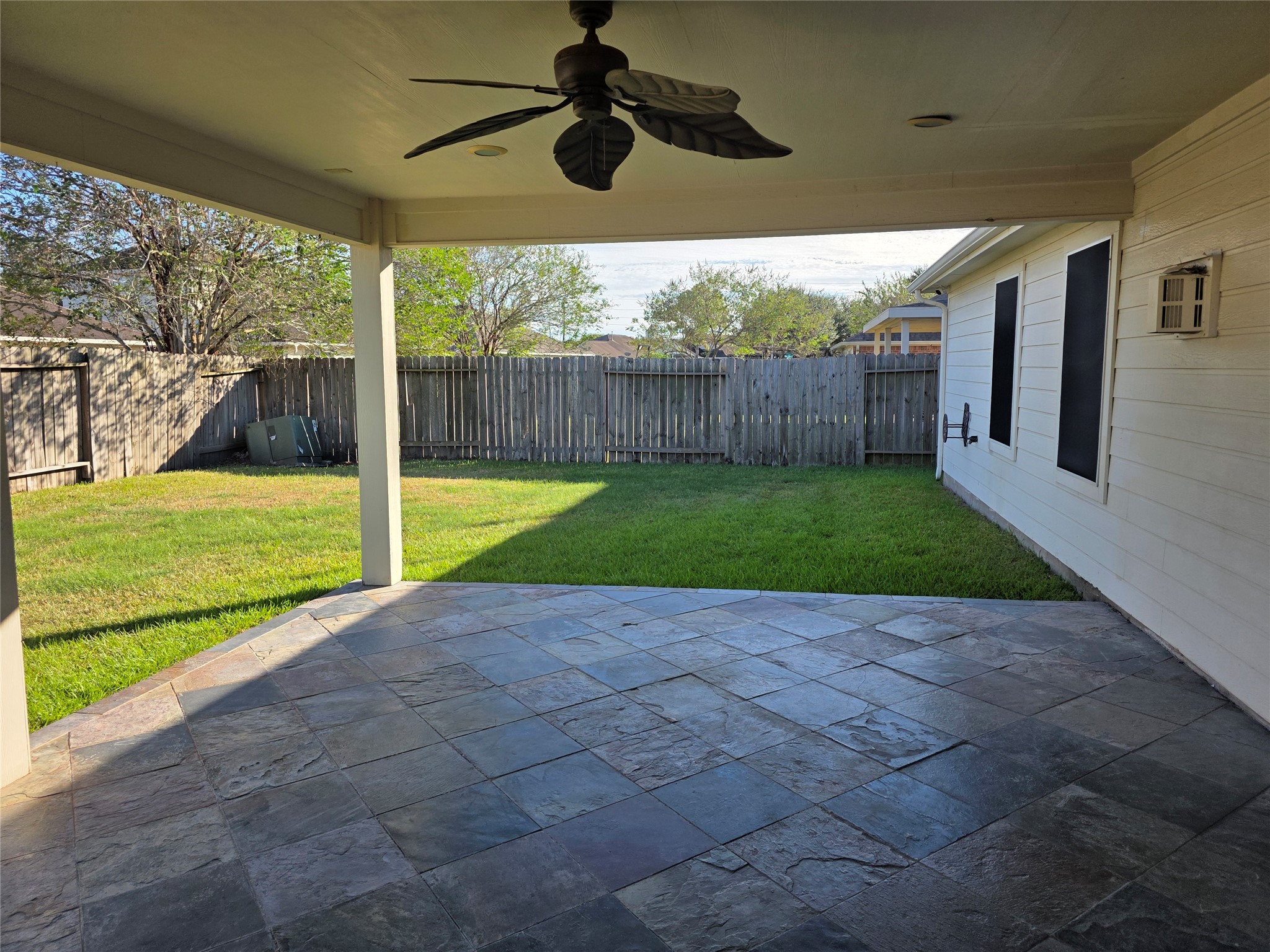 Huge covered patio