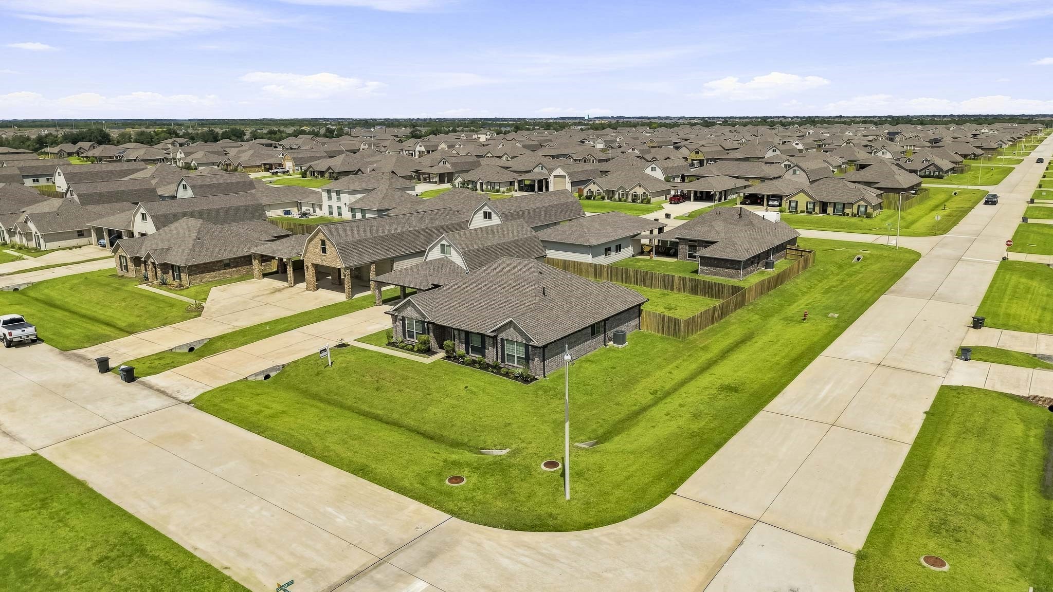 Aerial corner lot view 2.