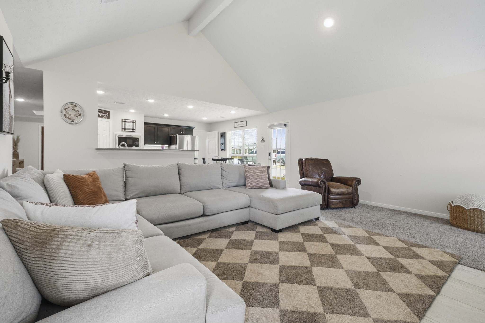 Open concept living area.