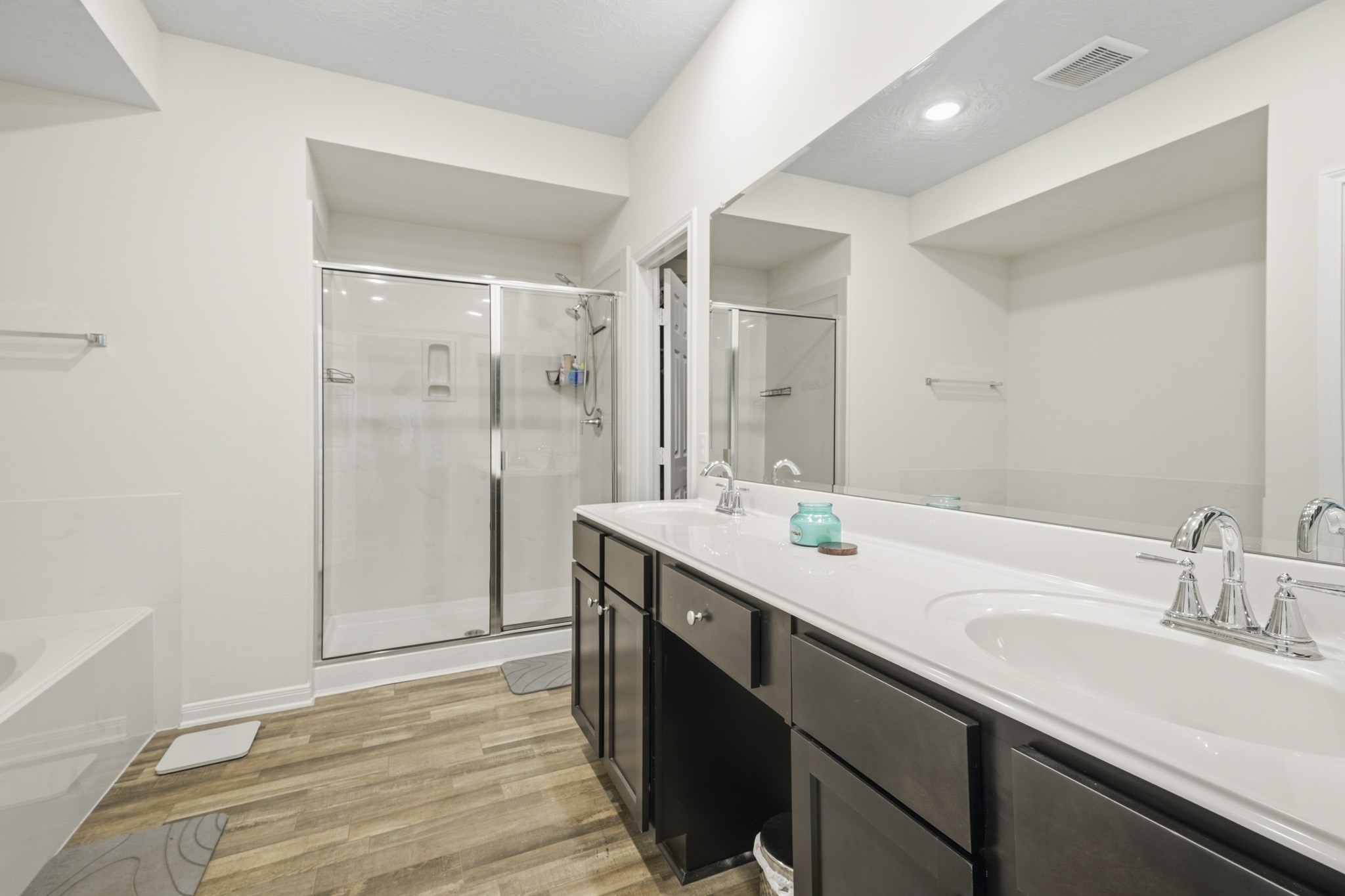 Primary bathroom with upgraded shower.