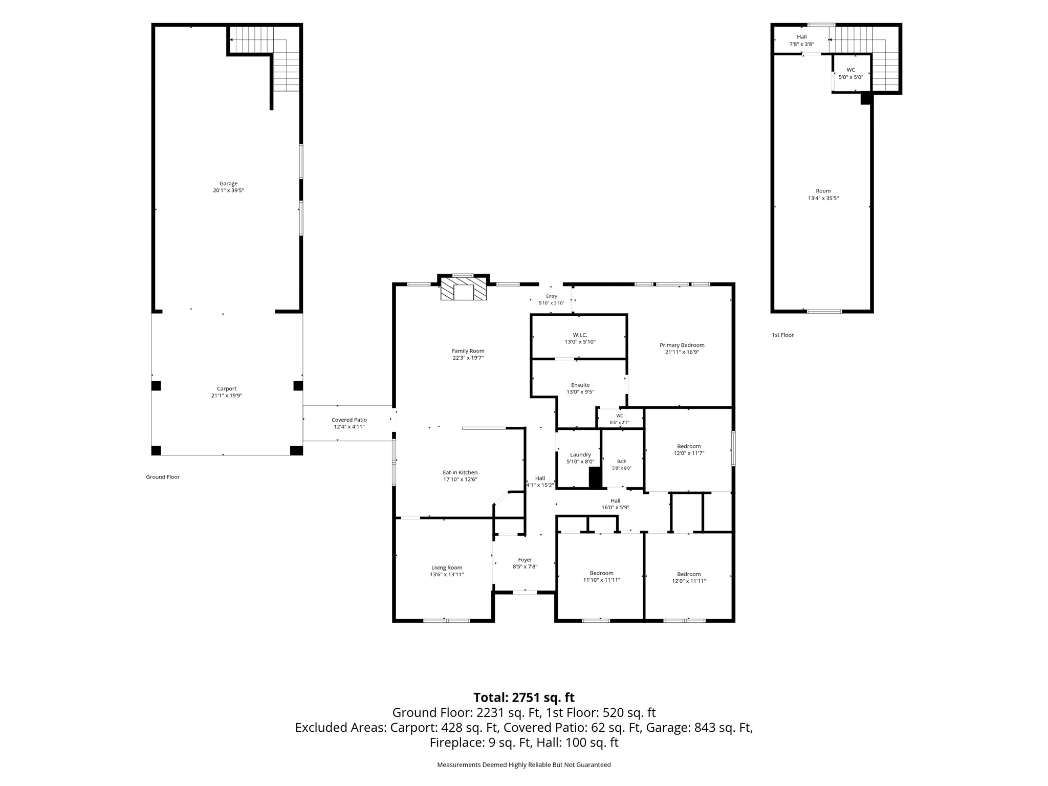 Floor plan with dimensions.